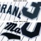 Men's Custom White Black Pinstripe Black-Gray Baseball Jersey