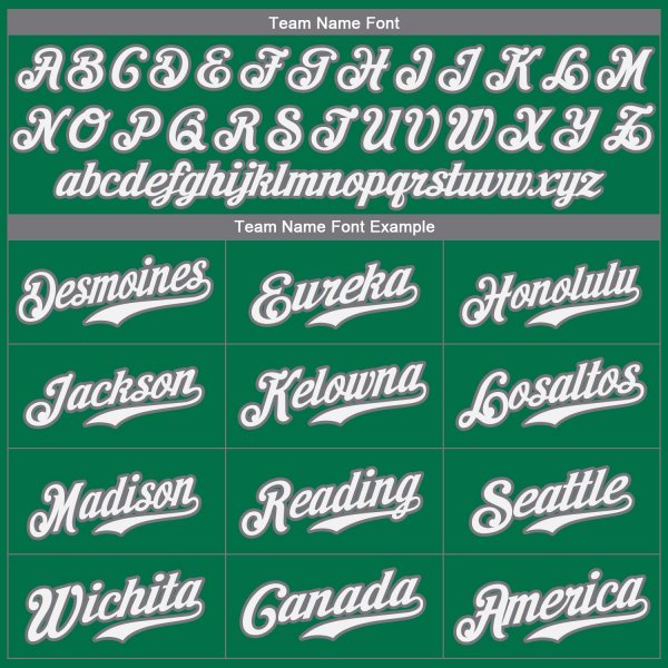 Preschool Custom Kelly Green White-Gray Authentic St. Patrick's Day Baseball Jersey