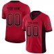 Men's Custom Red Black-Gray Mesh Drift Fashion Football Jersey