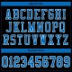 Kid's Custom Black Panther Blue-White Mesh Authentic Football Jersey